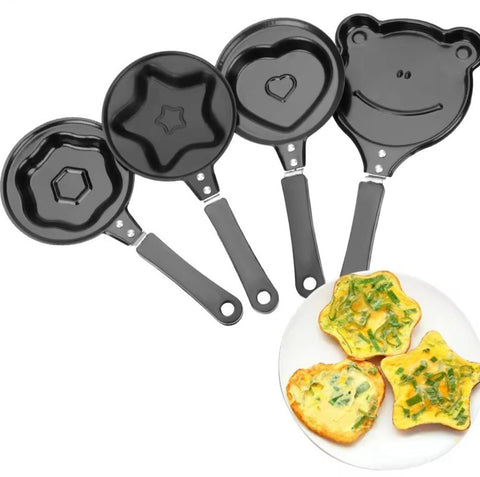 Set of 4 Breakfast Egg Omelet Pancake Flip Non-Stick Pan Set of 4 Breakfast Egg Omelet Pancake Flip Non-Stick Pan