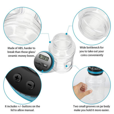 Digital Counting Money Jar Saving Bank Digital Counting Money Jar Saving Bank
