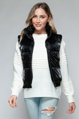 Snobbish Fine Fur Lining Quilted Vest Snobbish Fine Fur Lining Quilted Vest