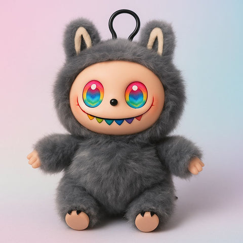 Labubu 3.0  7" Doll with Keychain Loop, Collection Plush Hanging Pendant Keyring Doll Labubu 3.0  7" Doll with Keychain Loop, Collection Plush Hanging Pendant Keyring Doll