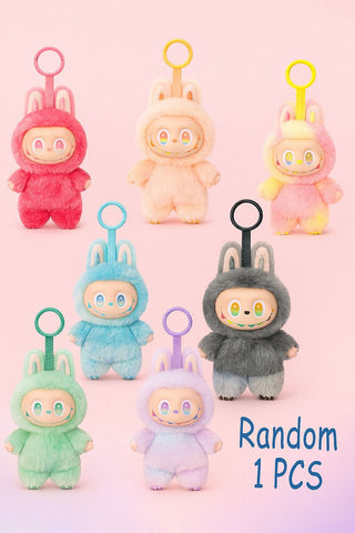 Labubu 3.0  7" Doll with Keychain Loop, Collection Plush Hanging Pendant Keyring Doll Labubu 3.0  7" Doll with Keychain Loop, Collection Plush Hanging Pendant Keyring Doll