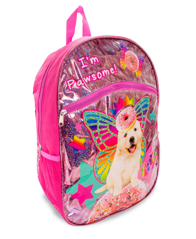 Rainbow Puppy 16” Pawsome Backpack Rainbow Puppy 16” Pawsome Backpack