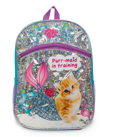 Confetti Purr-Maid 16” Kitten Backpack Confetti Purr-Maid 16” Kitten Backpack
