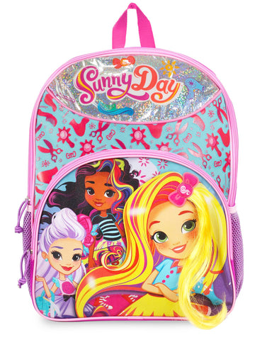 Sunny Day Hair 16” Girls Kid Backpack Sunny Day Hair 16” Girls Kid Backpack