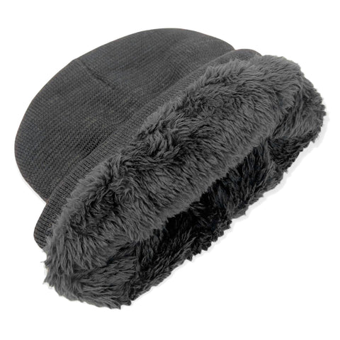Fleece Lined Fold Over Thermal Winter Hat Fleece Lined Fold Over Thermal Winter Hat