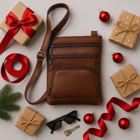 Genuine Leather Crossbody Purse Bag Genuine Leather Crossbody Purse Bag