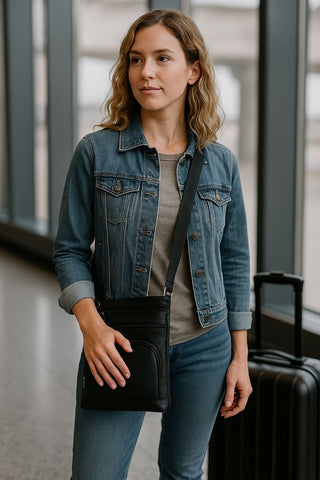 Genuine Leather Crossbody Purse Bag Genuine Leather Crossbody Purse Bag