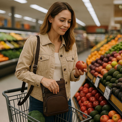 Genuine Leather Crossbody Purse Bag Genuine Leather Crossbody Purse Bag