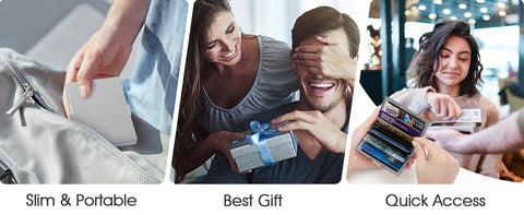 Slim Credit Card RFID Blocking Card Holder Wallet Slim Credit Card RFID Blocking Card Holder Wallet