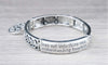 Spiritual Engraved Bracelet- "Trust in the Lord.."