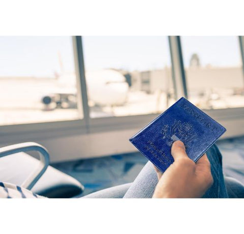 Leather Crossbody Bag with CDC Passport Holder- 5 Colors Leather Crossbody Bag with CDC Passport Holder- 5 Colors