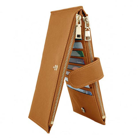 Bifold Multi Card Case Wallet with Zipper Pocket with RFID Blocking Bifold Multi Card Case Wallet with Zipper Pocket with RFID Blocking