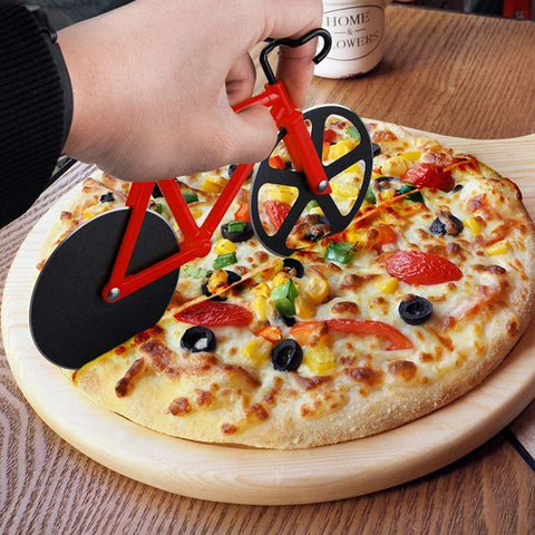 Stainless Steel Bicycle Pizza Cutter - 3 Colors Stainless Steel Bicycle Pizza Cutter - 3 Colors