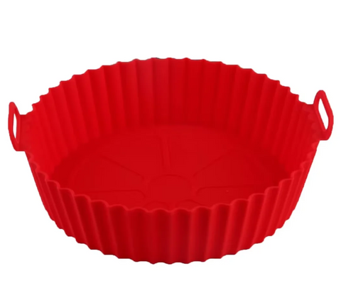 Set of 2 Reusable Silicone Air Fryer Liners Set of 2 Reusable Silicone Air Fryer Liners