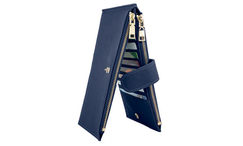 Bifold Multi Card Case Wallet with Zipper Pocket with RFID Blocking Bifold Multi Card Case Wallet with Zipper Pocket with RFID Blocking