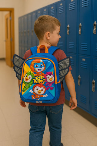 Top Wing 14” 3D Preschool Backpack – Winged Adventure for Little Flyers