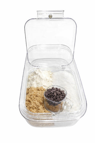 Clear Storage Container with Scoop – Airtight Lid, BPA-Free, Large Capacity Rice & Dry Goods Organizer