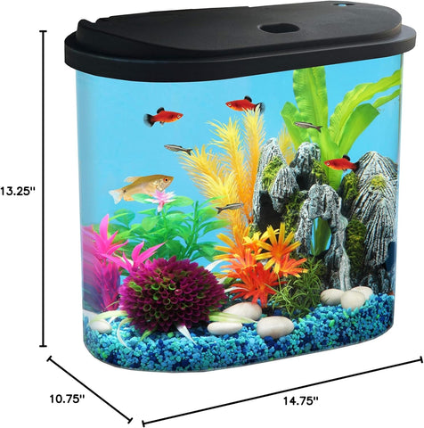 4.5-Gallon Aquarium Starter Kit with Full Filtration and LED Lighting