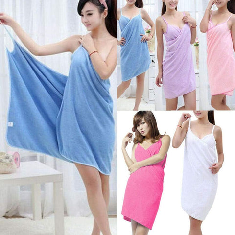 Microfiber Towel Wrap Bathrobe Quick Dry Shower Dress