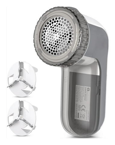Stainless Steel Fabric Shaver and Lint Remover Sweater Defuzzer with 2-Speeds