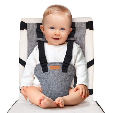 Portable Travel High Chair with Safety Straps – Compact Baby Seat for Dining, Vacations & Outings