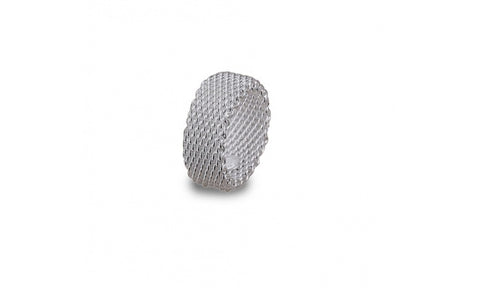 Sterling Silver Plated Woven Mesh Ring