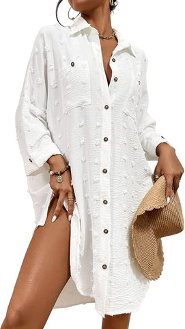 Women's Beach Loungewear Pool Swimsuit Coverup Dress One Size