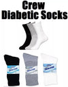 3 Pairs Unisex Circulation Diabetic Crew Socks