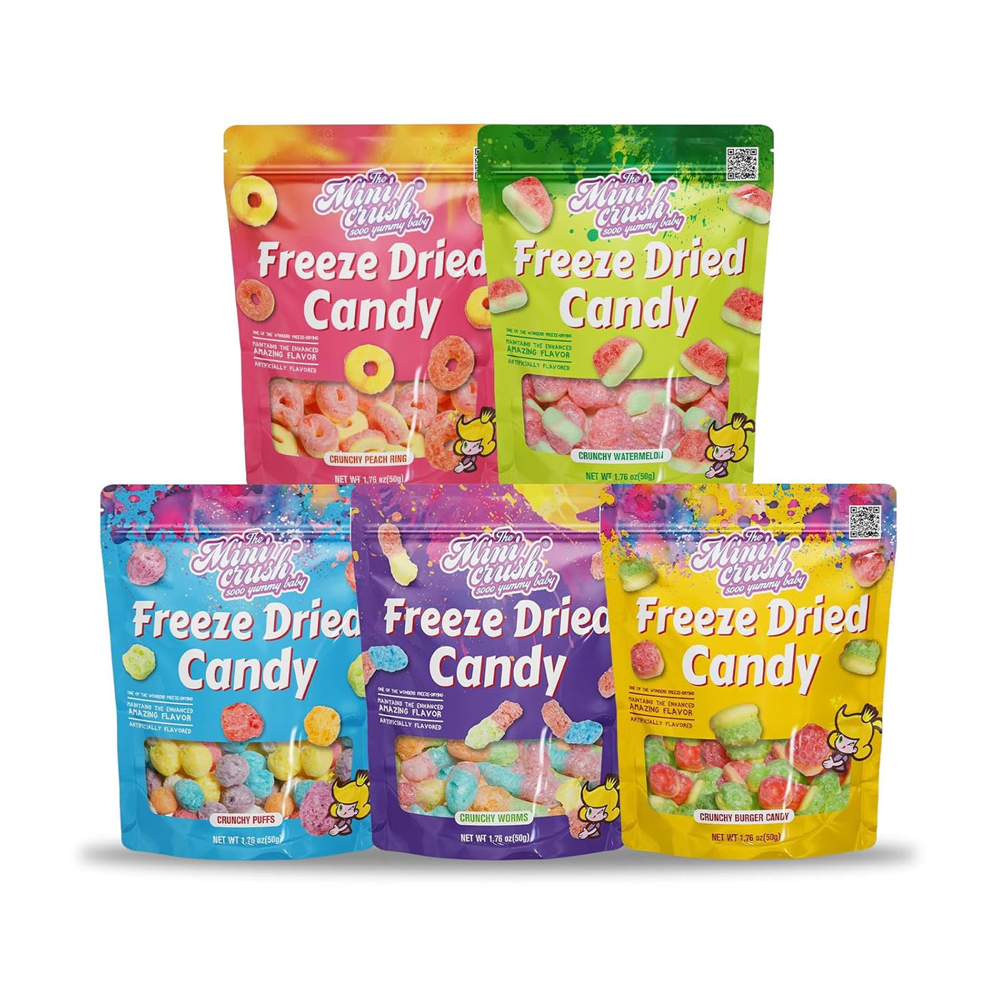 Freeze Dried Crunch Candy – 5 Flavors