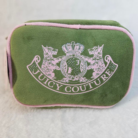 Juicy Couture Travel Jewelry Organizer Pouch Purse - Green & Pink