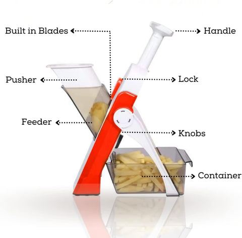 Mandoline Vegetable Slicer with Adjustable Thickness