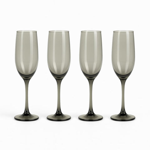 Epure Glassware – Superior Flute 6.5oz Smoke Spray (4pc Set)