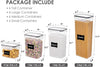 24 Pack Plastic Airtight Food Storage Containers with Lids Labels