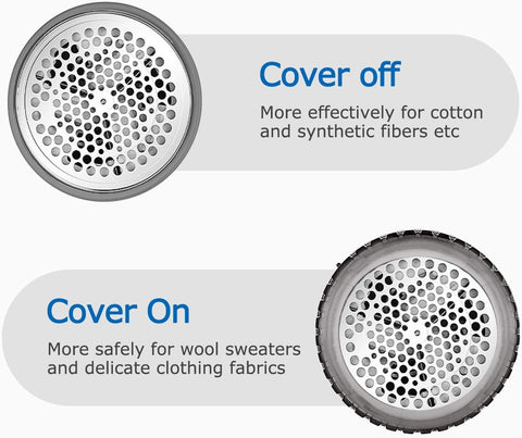 Stainless Steel Fabric Shaver and Lint Remover Sweater Defuzzer with 2-Speeds