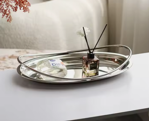 Elegant Serving Asymmetrical Champagne Fruit Tray