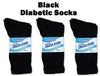 3 Pairs Unisex Circulation Diabetic Crew Socks