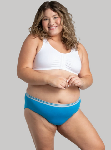 Women's Plus Fit for Me® Heather Cotton Hi-Cut Panty, Assorted 6 Pack