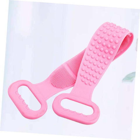 Long Handle Silicone Back Scrubber – Exfoliating Body Brush & Back Washer for Shower and Bath