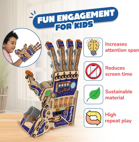 DIY Robotic Mechanical Hand STEM Toy Engineering Kit