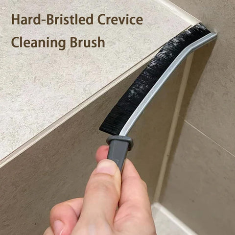Crevice Cleaning Brush, Hard Bristle Small Cleaning Brushes, Grout Cleaner Brush, Toilet Brush, Scrub Brush for Shower Tile, Skinny Gap Cleaning Tools for Household Use, Bathroom, Kitchen
