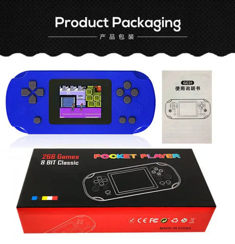 Retro Gameboy Style 268 in 1 Games 8 Bit Classic