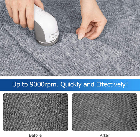 Stainless Steel Fabric Shaver and Lint Remover Sweater Defuzzer with 2-Speeds