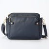 Crossbody Leather Shoulder Bag and Clutch with Stainless Steel Card Wallet