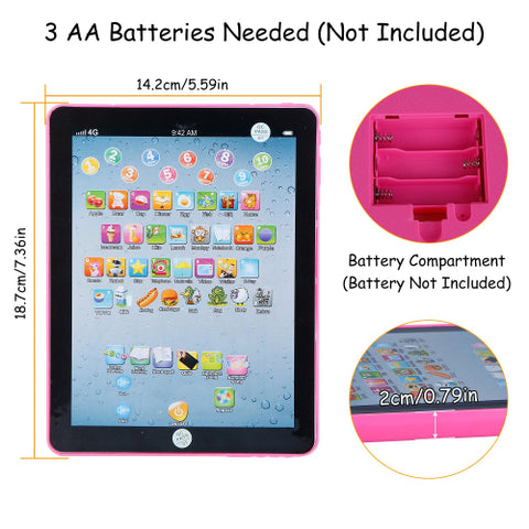 Mini Educational Learning Tablet for Toddlers - Random color