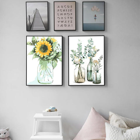 5D Diamond Art Kits for Adults Pretty Plants DIY Paint with Round Full Drill Diamonds Painting Mosaic Gems Art 12" x 16"