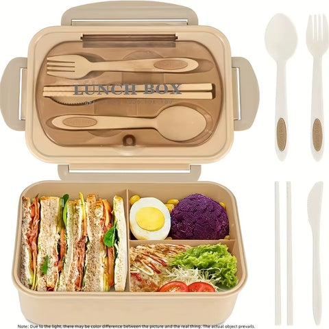 Microwave Safe Insulated Lunch Box with Utensils Set