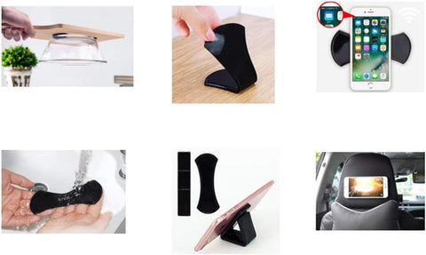 Sticky Pad Anti-Slip Fixate Gel Pads Universal Strong Reusable Traceless Car Sticker Washable Mobile Phone Stand Phone Stick