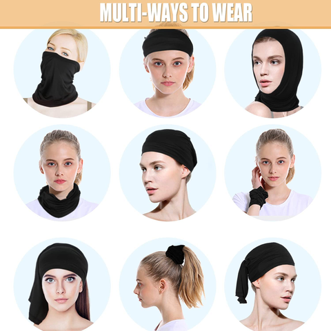 10 Pack Bandana Neck Gaiter Face Mask- Assorted Colors