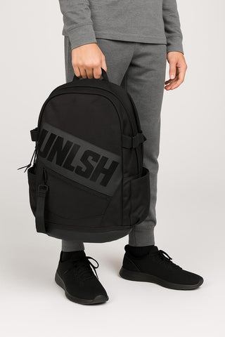 UNLSH 18” Black Performance Laptop Backpack – Sleek, Bold & Built for Action