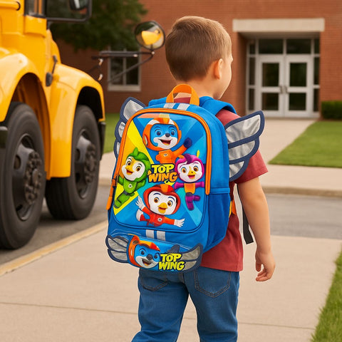 Top Wing 14” 3D Preschool Backpack – Winged Adventure for Little Flyers